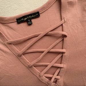 * S O L D * Criss-Cross Crop Top